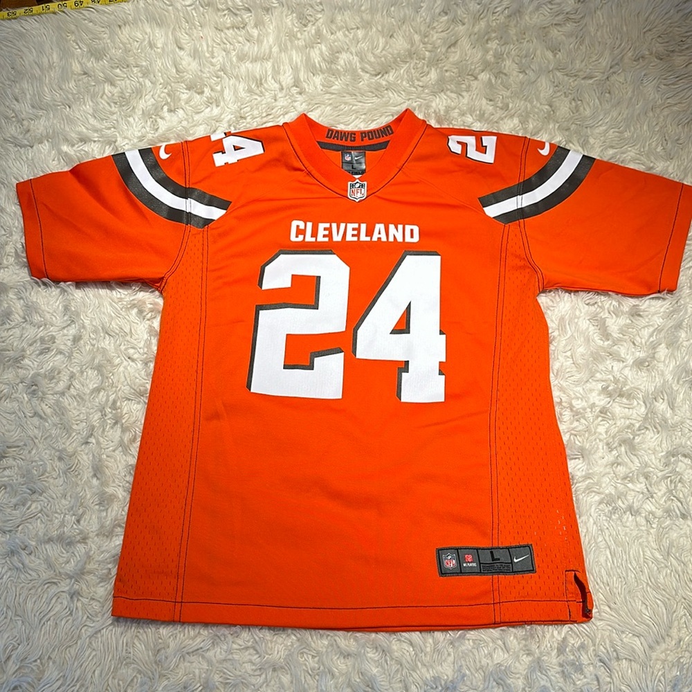 NFL Nike On Field Cleveland Browns Nick Chubb 24 Jersey Youth Large